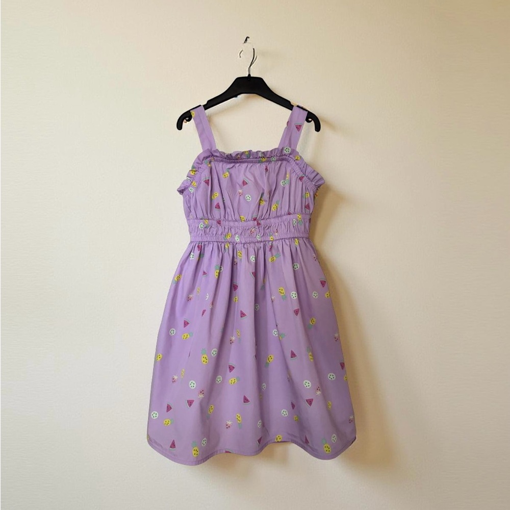 Cat & Jack Lavender Dress with Fruit Motif